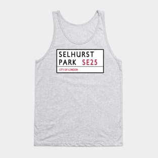 Selhurst Park Road Sign Tank Top